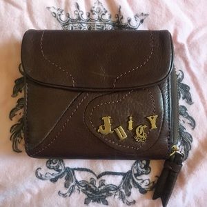 Brown leather Juicy Couture wallet